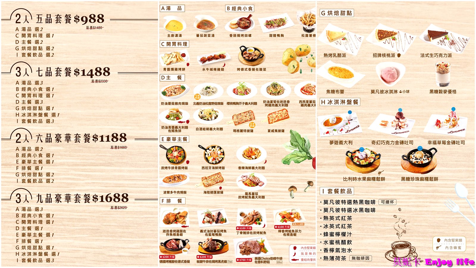 【台南美食餐廳】*Mövenpick Café-莫凡彼台南南紡店*，不只賣好吃的冰淇淋還有販賣各種異國美食的咖啡館，有儀式感的套餐，適合聚餐跟下午茶!(2024年二訪更新)