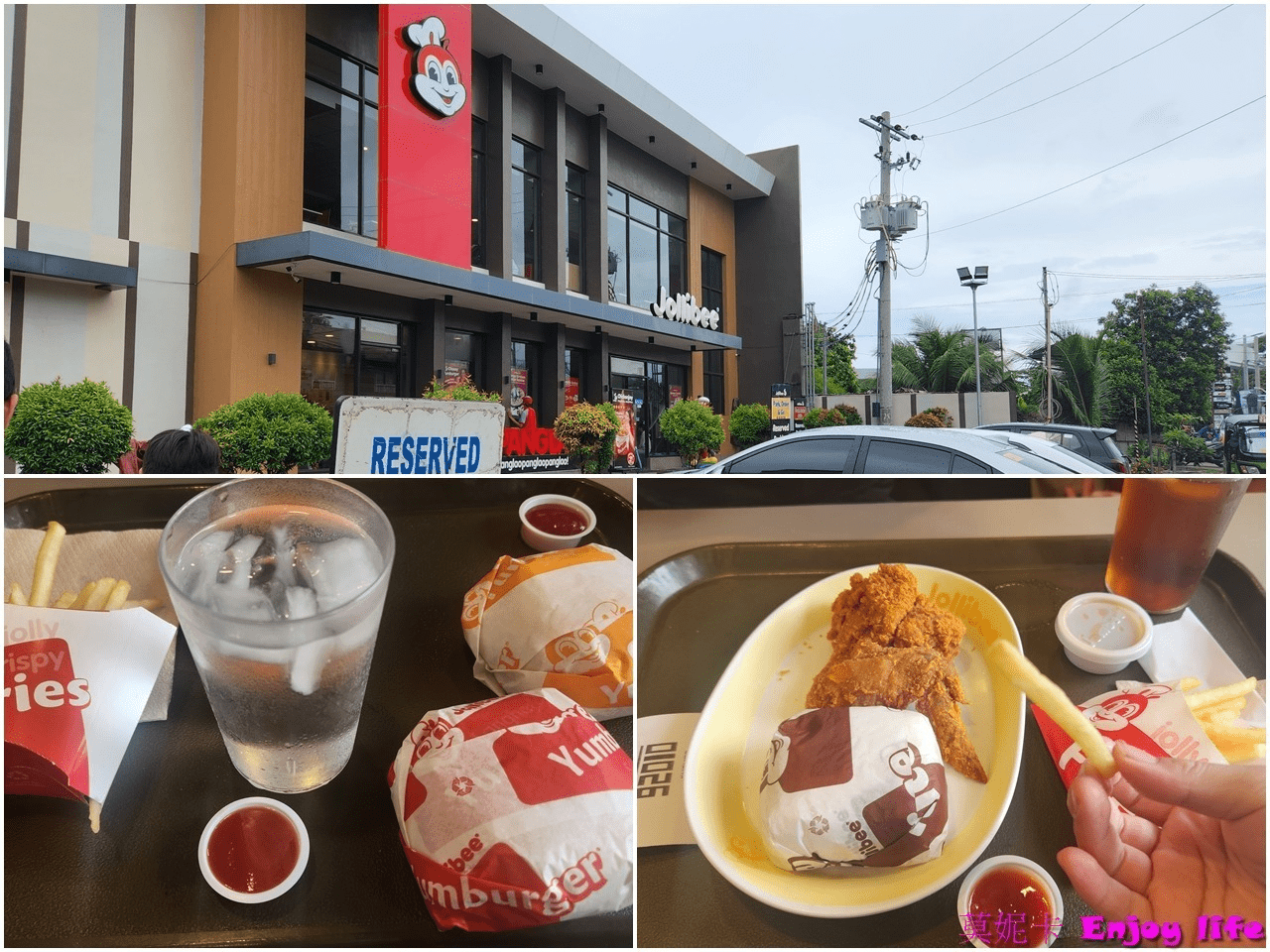 【宿霧薄荷島攻略餐廳美食】*薄荷島美食餐廳推薦懶人包*，Ubeco網美餐廳有好吃的創意料理，Molly Bistro外表酷炫的南洋風網美餐廳，可以看海景的The Buzz Cafe，菲版麥當勞Jollibee 快樂蜂速食餐廳，及LO CALE茶館好喝的經典珍奶!!!