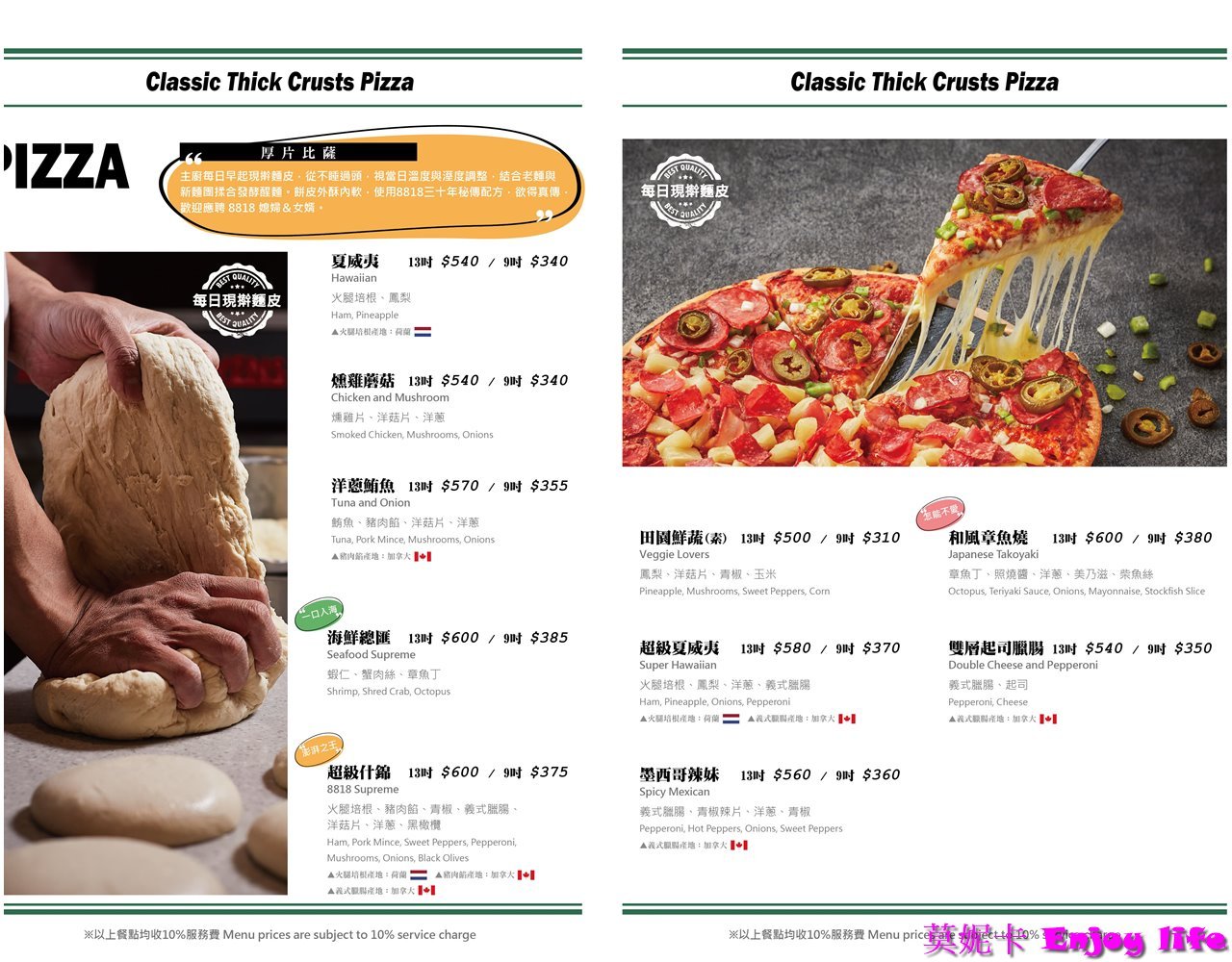 【台南美食餐廳】*8818 Pizza Restaurant比薩屋健康店 *，台南老字號Pizza炸雞餐廳，炸雞多汁好吃，還有各種pizza跟義大利麵!!!(已搬到南門路)