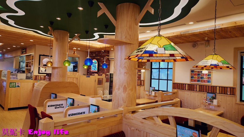 【台南美食餐廳】Komeda's Coffee客美多台南平實公園店，來自名古屋的特色咖啡店，早餐只要點飲料就附贈美味吐司！
