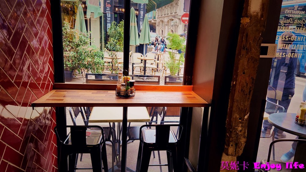 【巴黎美食餐廳】*Manhattn's Burgers Paris*，在巴黎龐畢度中心附近的紐約漢堡店，比利時及巴黎都有分店，漢堡真的很美味好吃!!!