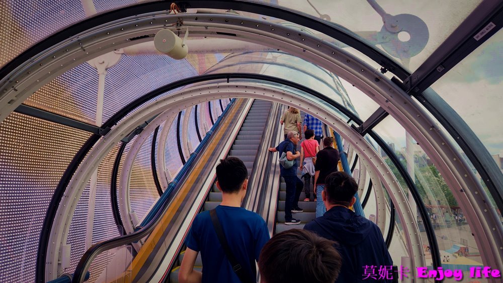 【巴黎景點】*龐畢度 巴黎藝術中心 Centre Georges Pompidou*，巴黎最大當代藝術收藏館，登上最高觀景台，可以看到巴黎鐵塔等景點建築!!!