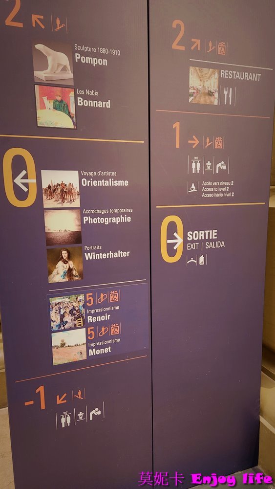 【巴黎景點】*奧賽博物館Musée d'Orsay*，裡面有知名的米勒，梵谷，莫內，及雷諾瓦畫作，還有各種畫作跟收藏，可以看到多幅知名畫作的博物館!!!