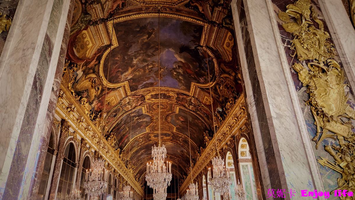 【巴黎景點】*Château de Versailles凡爾賽宮攻略*，凡爾賽宮必看鏡廳與皇家禮拜堂，再到凡爾賽宮美食餐廳享用Angelina甜點，Laudree馬卡龍!!!