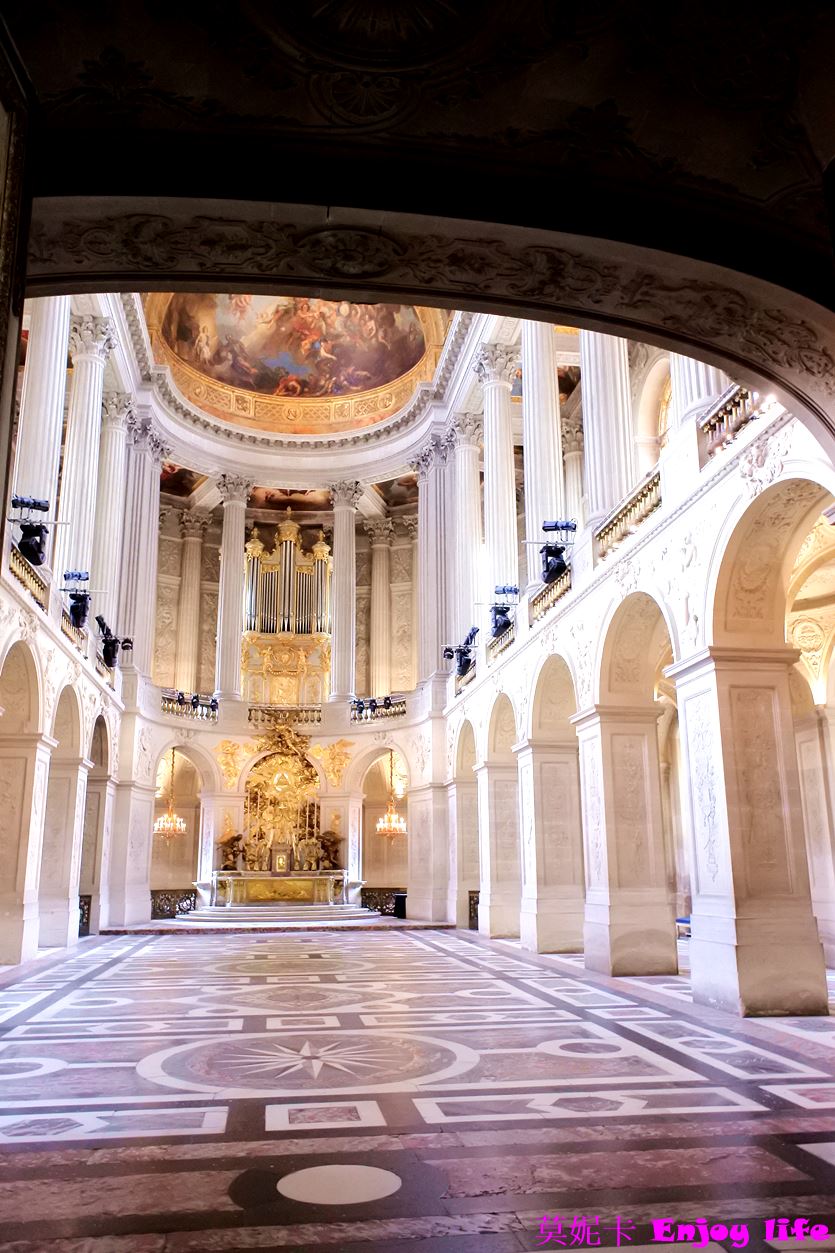 【巴黎景點】*Château de Versailles凡爾賽宮攻略*，凡爾賽宮必看鏡廳與皇家禮拜堂，再到凡爾賽宮美食餐廳享用Angelina甜點，Laudree馬卡龍!!!