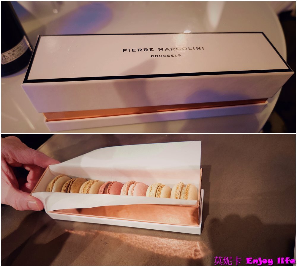 【巴黎美食】*Pierre Marcolini馬卡龍*，就在拉法葉百貨香榭店B1美食街，以巧克力聞名，馬卡龍卻意外地好吃，個人推薦來巴黎必吃Pierre Marcolini馬卡龍!!!
