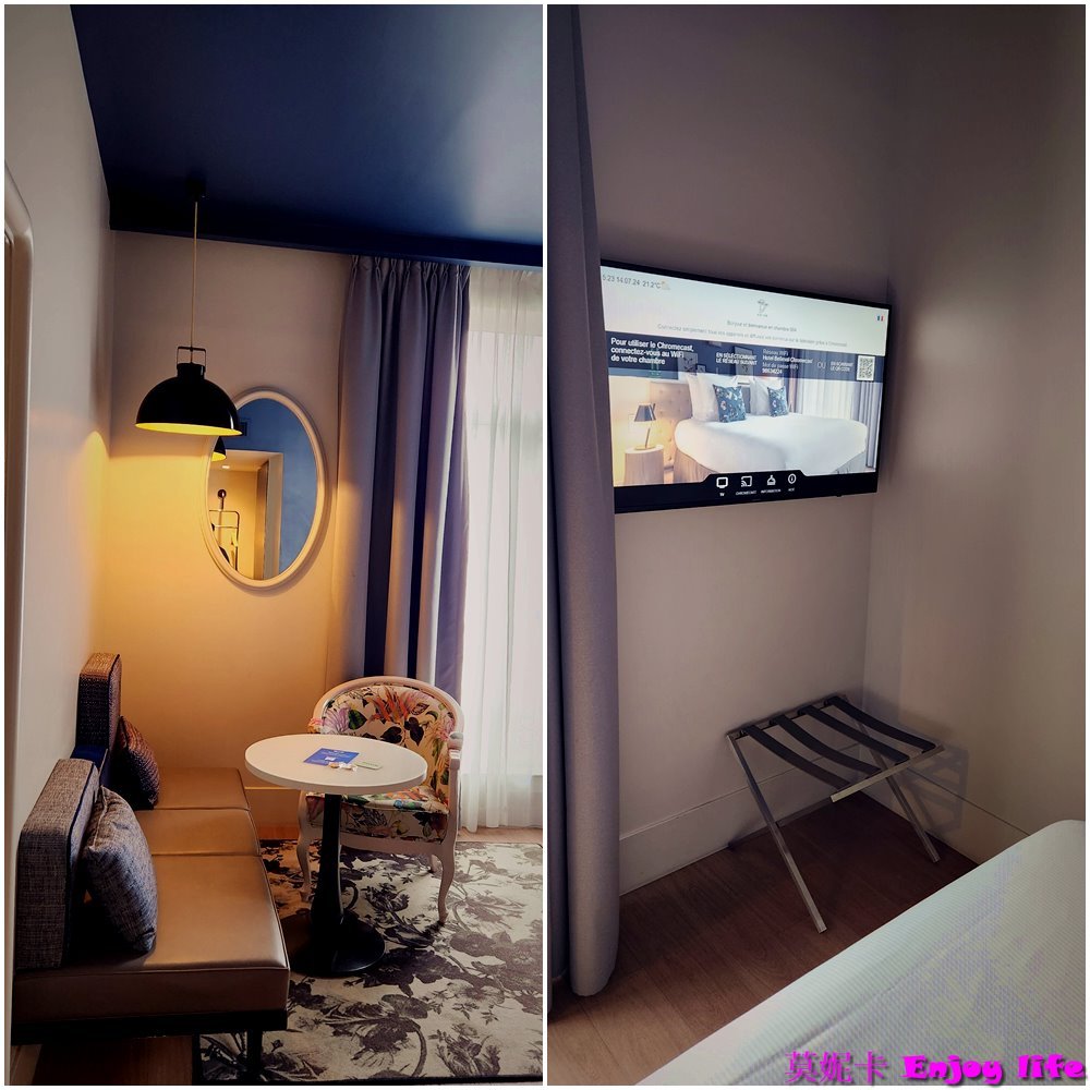 【巴黎住宿】*Hotel le belleval勒貝勒瓦爾酒店*，巴黎第8區住宿，離主要景點都不遠，附近有火車，地鐵，及公車站，走路6分鐘就可以到春天百貨，附近還有家樂福超市跟星巴克!!!房間超漂亮舒適，早餐好吃，地點超讚的飯店!!!