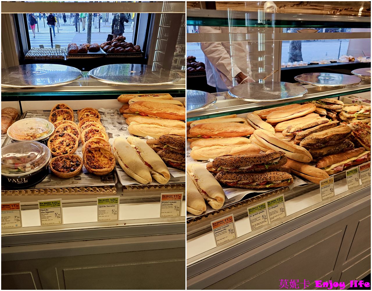 【巴黎美食麵包】*PAUL Aux Tortues*，巴黎麵包店，就在奧斯曼大道，法國百年平價連鎖麵包店，有各種好吃麵包跟帕尼尼，還有好喝的咖啡!!!