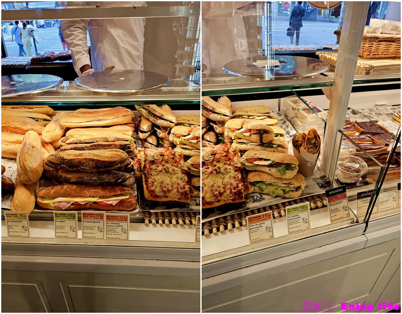 【巴黎美食麵包】*PAUL Aux Tortues*，巴黎麵包店，就在奧斯曼大道，法國百年平價連鎖麵包店，有各種好吃麵包跟帕尼尼，還有好喝的咖啡!!!