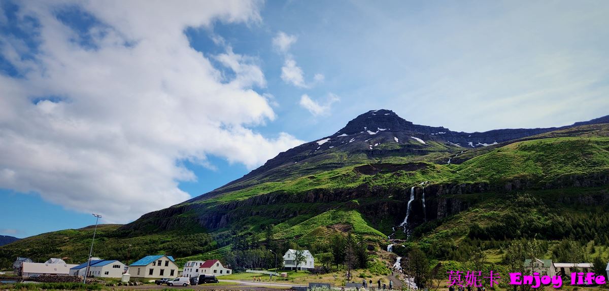 【冰島旅遊】荷美遊輪北歐遊，塞濟斯菲厄澤seydisfjordur，冰島seydisfjordur小鎮半日遊!!!有漂亮的瀑布!!!