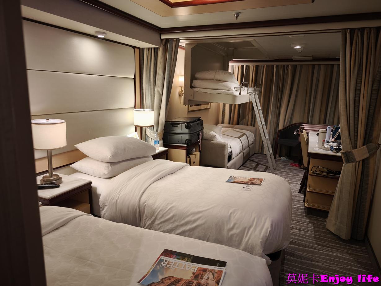 【公主郵輪】皇家公主郵輪房間開箱｜Mini Suite 迷你套房介紹、住宿心得、房間選擇、Package 方案介紹、與荷美評比!!!