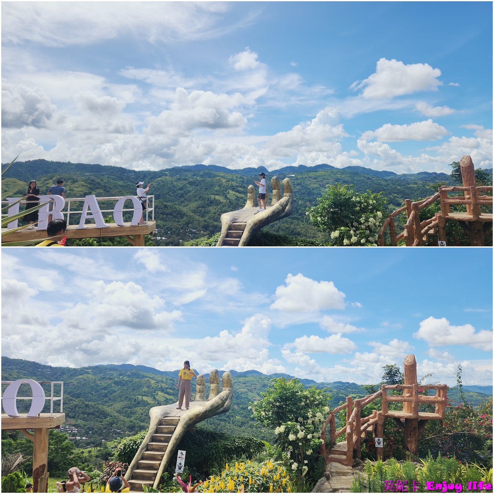【宿霧景點】*Sirao Pictorial Garden巨手空中花園*，網美戶外超好拍照景點，爬上巨大手掌俯瞰整個山景，拍起照來好壯觀漂亮!!!
