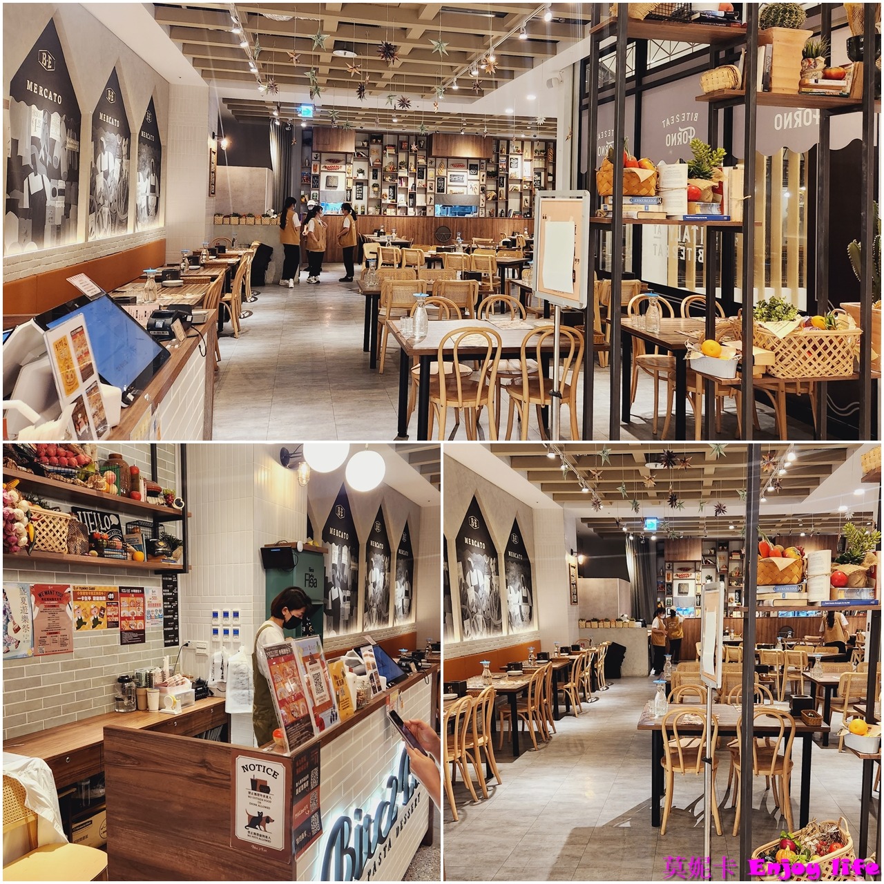 【台南美食餐廳】*薄多義Bite 2 Eat 義式手工披薩-台南三井店*，人氣義式披薩店，有超好吃海鮮燉飯，雙拼披薩，甜點跟飲料更是令人驚豔!!!